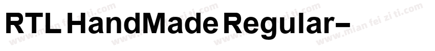RTL HandMade Regular字体转换